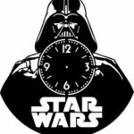 Laser Cut Star Wars Vinyl Clock Template Free Vector