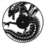 Alien Vinyl Record Wall Clock Laser Cut Template Free Vector