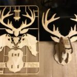 Laser Cut Christmas Reindeer Kit Card Free Vector
