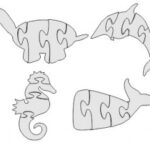 Seahorse Jigsaw Puzzle dxf