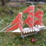 Laser Cut Sailing Ship Wooden Ship Model Free Vector