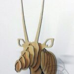 Laser Cut Animal Trophy Head Free Vector