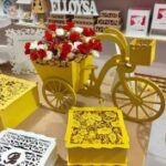 Laser Cut Bicycle Artificial Flower Decor Plant Stand DXF File