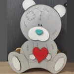 Laser Cut Teddy Bear Box DXF File