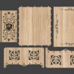 Decorative Gift Box Laser Cutting Template Free Vector