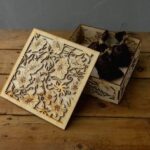 Laser Cut Wooden Decorative Gift Box Free Vector