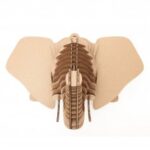 Laser Cut Elephant Head Wall Decor Free Vector