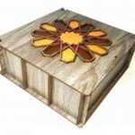 Laser Cut Tea Box Free Vector