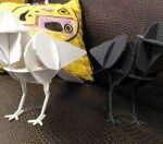 Laser Cut Crow 3D Puzzle 4mm Free Vector