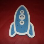 Laser Cut Rocket Ship Wall Light DXF File