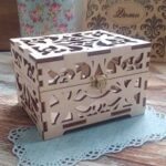 Laser Cut Wooden Decor Ring Box 4mm Free Vector