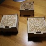 Laser Cut Engraved Jewelry Boxes DXF File