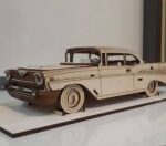 Chevrolet Bel Air 1957 Vector file for laser cutting CNC Free Vector