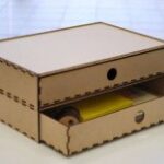 Laser Cut Sliding Box Free Vector