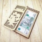 Laser Cut Currency Banknote Case Storage Box Free Vector
