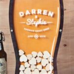Laser Cut Beer Glass Heart Drop Box Wedding Decor Free Vector
