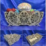 Laser Cut Easter Basket Plywood Free Vector