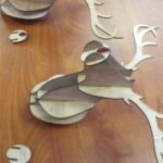 Laser Cut Deer Head Free Vector