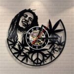 Laser Cut Bob Marley Wall Clock Free Vector