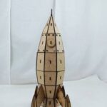 Laser Cut Wooden Rocket 3mm DXF File