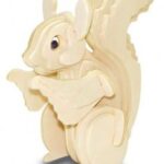 Squirrel 3D Puzzle DXF File