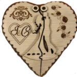 Laser Cut Heart Rings Box Free Vector