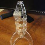 Laser Cut Space Rocket Free Vector