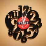 Orologio Vinile Cerchi Numeri Clock dxf file