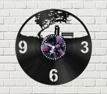 Clock With Couple Free Vector