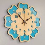 Laser Cut Flower Wall Clock