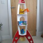 Laser Cut Rocket Shelf Kids Nursery Shelves Free Vector