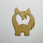 Laser Cut Horse Shape Unfinished Wood Animal Cutout Free Vector