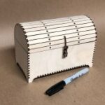 Treasure Box Laser Cut Template DXF File