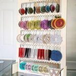 Laser Cut Large Earring Display Rack Template SVG File
