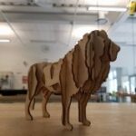 Laser Cut Wooden Lion Puzzle PDF File