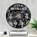 Laser Cut Metallica Vinyl Wall Clock Free Vector