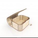 Laser Cut Wood Box Purse Free Vector
