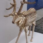 Laser Cut Deer 3D Wood Model DXF File