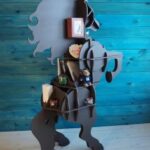 Laser Cut Horse Shelf 10mm Free Vector