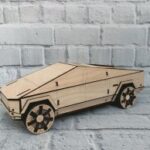Laser Cut Tesla Cybertruck 3mm Free Vector