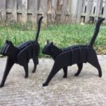 Laser Cut Cats 3mm MDF DXF File