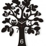 Laser Cut Tree Clock Wall Decor Free Vector