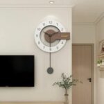 Laser Cut Modern Design Nordic Wall Clock – Minimalist Round Fashion Wall Clock