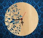 Floral Clock Free Vector
