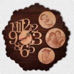 Laser Cut Photo Wall Clock