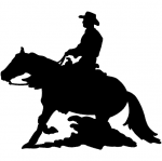 Horse And Rider dxf File