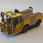 Laser Cut Airfield Towing Tractor TMX-60 3D Puzzle DXF File