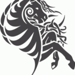 Horse Wall Art DXF File