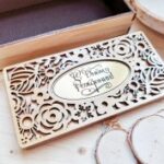 Laser Cut Wooden Decorative Sliding Box Free Vector