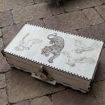 Laser Cut Wooden Box With Lid Lion Engraved Free Vector